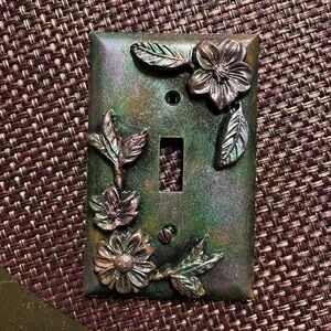 Custom Floral Light Switch Plate Cover